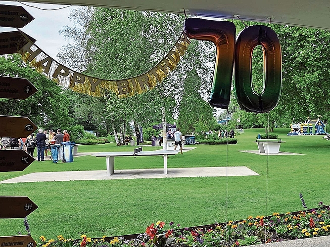 Anfang Juni fand die offizielle 70‑Jahr-Feier des Grenchner Gartenbads statt.Bilder: zvg Anfang Juni fand die offizielle 70‑Jahr-Feier des Grenchner Gartenbads statt.Bilder: zvg