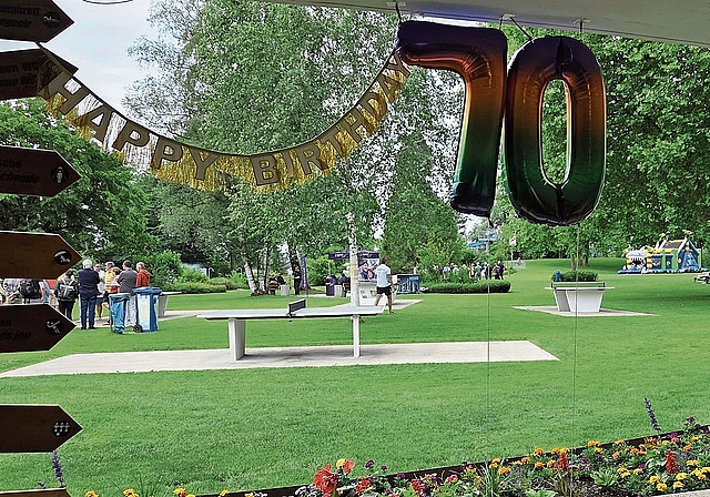 Anfang Juni fand die offizielle 70‑Jahr-Feier des Grenchner Gartenbads statt.Bilder: zvg