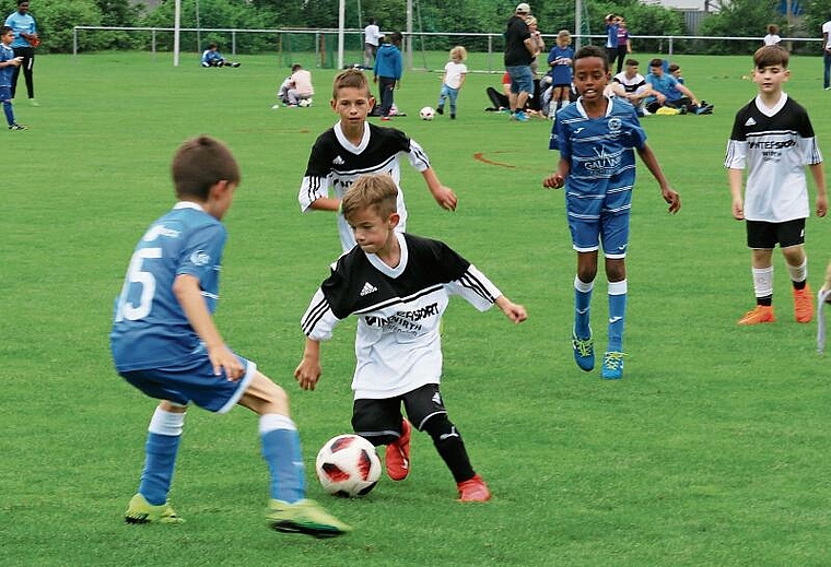 Zum 45. Mal treffen sich Schülerinnen und Schüler der 1. bis 9. Schulklassen am Grenchner Schülerfussballturnier des FC Grenchen15. Foto: Christian Schlup