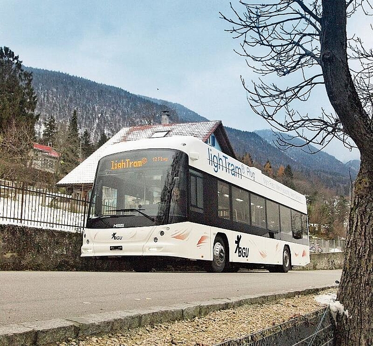 Ende März geht der erste E-Bus der BGU auf die Strecke. Dabei handelt es sich um einen 12-Meter Niederflur-Elektrobus von Hess Carrosserie in Bellach.