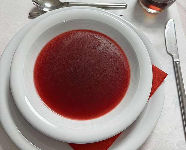 Randensuppe nach polnischer Art.