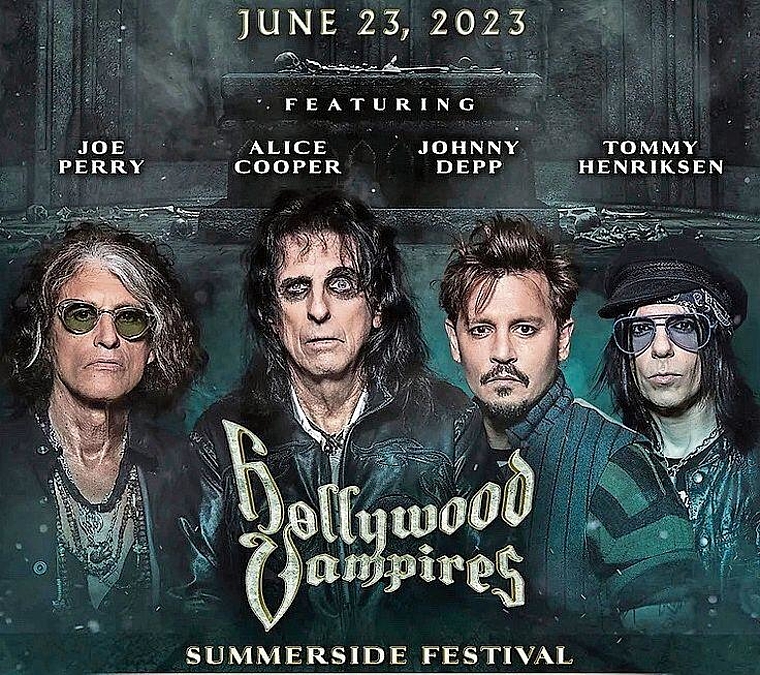 Senza parole – ohne Worte: Die Hollywood Vampires mit Johnny Depp und Alice Cooper gehören zu den Top-Acts am ersten Summerside Festival in Grenchen.
Bild: zvg