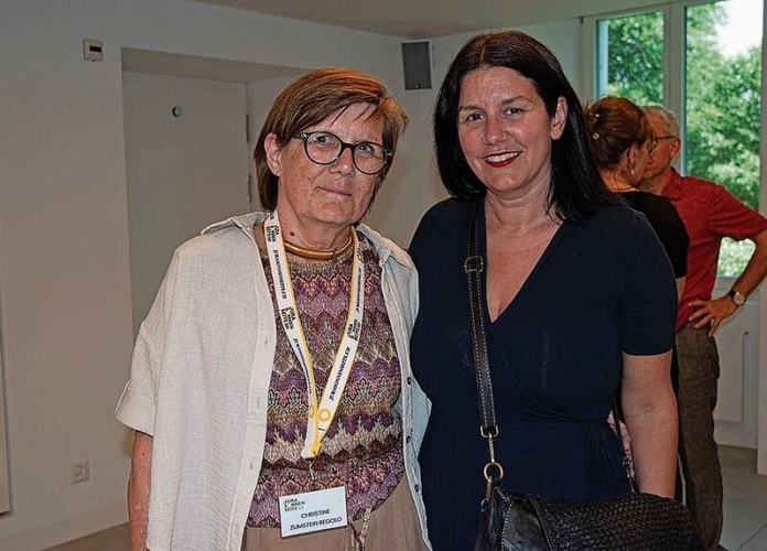Christine Zumstein Regolo von der Jura-Sonnenseite zusammen mit Stiftungsratsmitglied Emanuela Libertini. Bilder: Lisa Bertelle