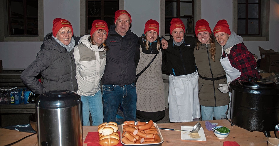 Der Volleyballclub Lengnau sorgt gemeinsam für die Verpflegung.