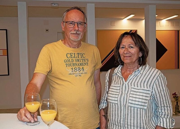 Stefan Haudenschild und Miriam Vaccari kamen zur Filmvorführung im Girardsaal.