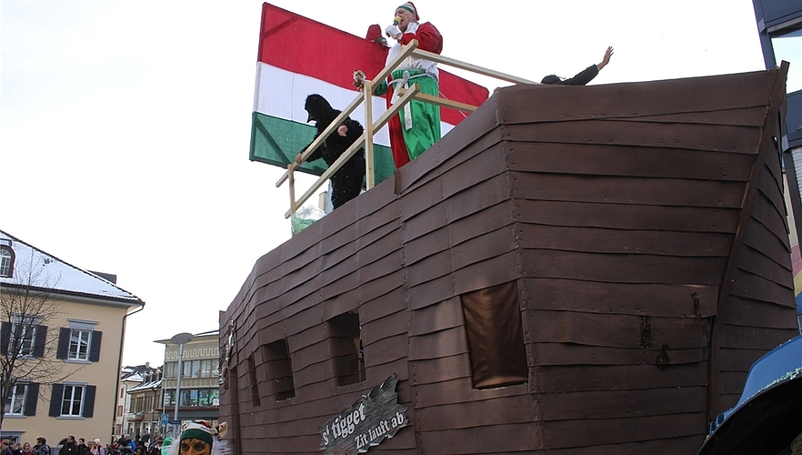 Weltuntergang abgesagt: Die Arche Noah der Grenchner Fasching-Zunft wurde glücklicherweise nicht gebraucht.
