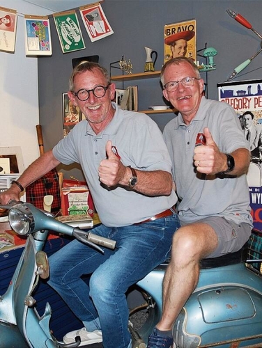 Zwei der Organisierenden sind glücklich über ein gelungenes Grenchner Fest 2024: Rechts 
OK-Präsident Theo Heri, links Heinz Westreicher, Präsident GVG.