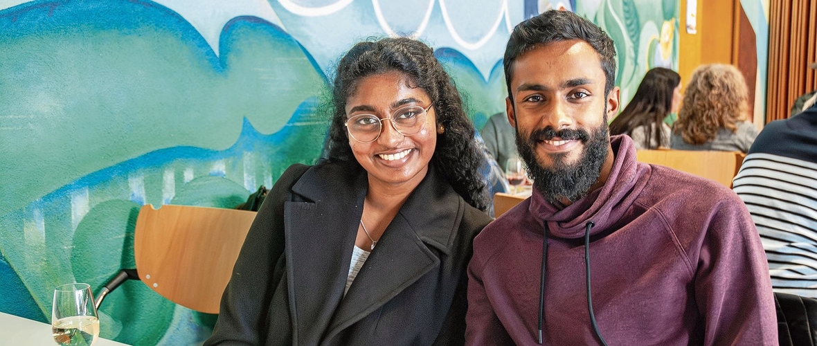 Kiruthika Sivaruban und Pranavan Sivarajah wohnen seit Oktober 2024 in Grenchen. Sie schätzen die Umgebung und die vielfältigen Einkaufsmöglichkeiten. Den Anlass fanden sie informativ und hilfreich.