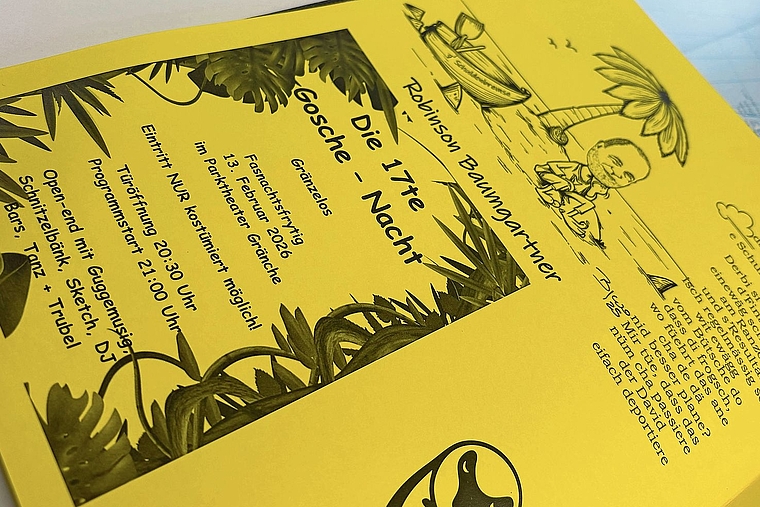 Die «Gränchner Gosche» ist zum 79. Mal erschienen und nach wie vor an verschiedenen Verkaufsstellen für 6 Franken das Exemplar zu haben. Bild: Joseph Weibel