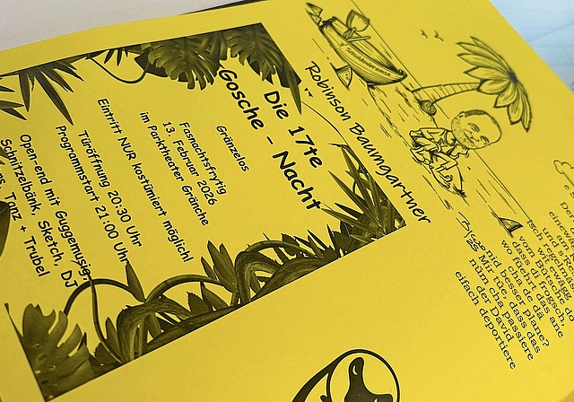 Die «Gränchner Gosche» ist zum 79. Mal erschienen und nach wie vor an verschiedenen Verkaufsstellen für 6 Franken das Exemplar zu haben. Bild: Joseph Weibel