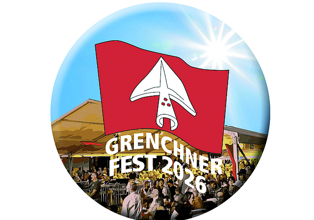 Das offizielle Festabzeichen des diesjährigen Grenchner Fests.