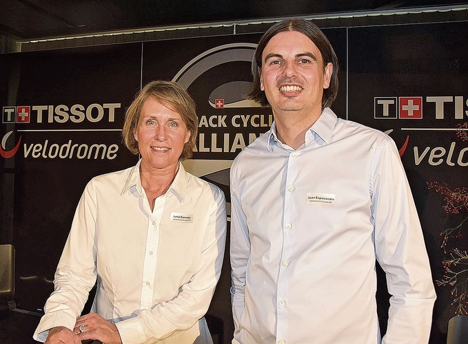 Die Neuen in der Führungscrew: Jutta Kamolz (Marketing, Sponsoring) und General Manager Juan Espasandin.