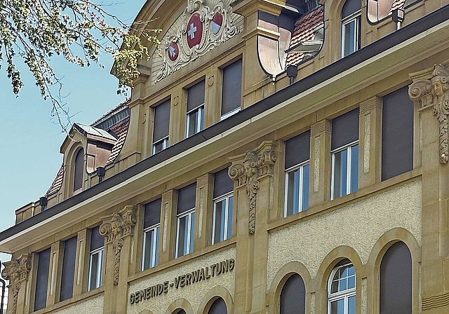 Das Hôtel-de-Ville in Grenchen: Sitz des Stadtpräsidiums.Bild: Joseph Weibel