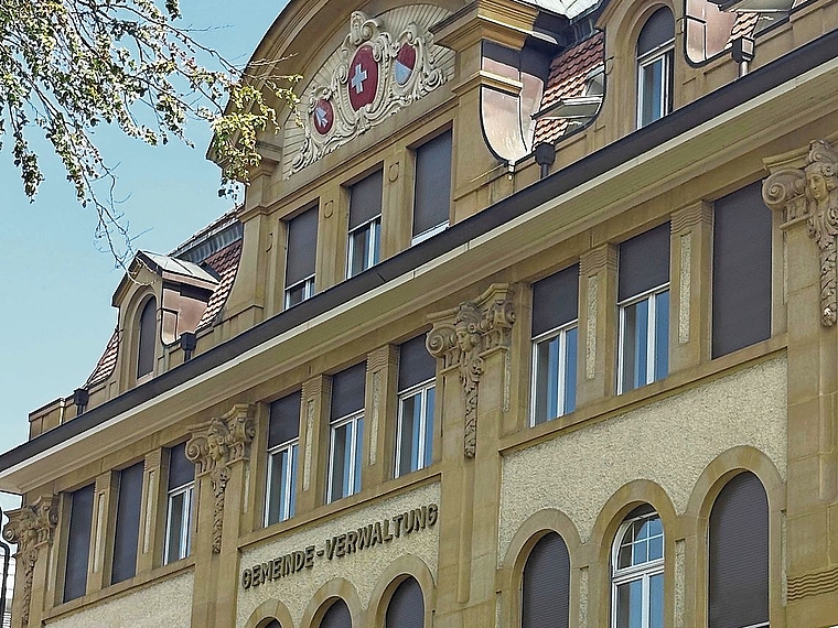 Das Hôtel-de-Ville in Grenchen: Sitz des Stadtpräsidiums.Bild: Joseph Weibel