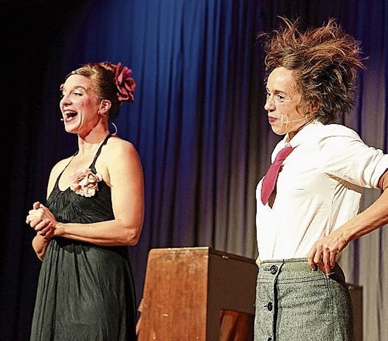 Das Duo Luna-Tic sorgte für viel Slapstick und Klamauk. Bilder: zvg