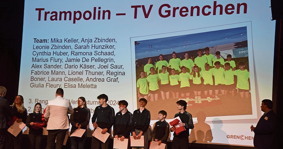 Stets eine grosse Delegation stellt der TV Grenchen mit seinen Trampolin-Sportlern.
