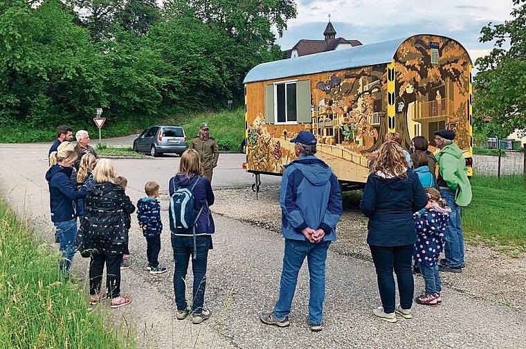 Das mobile Naturerlebniszentrum steht morgen Freitag auf dem Zytplatz in Grenchen. Bild: zvg