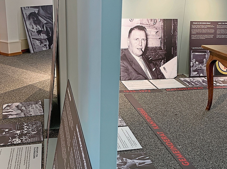 Im Museum Grenchen wird die Ausstellung über «Willi Ritschard – volksnah, charismatisch, sensibel» vorbereitet. Morgen Freitag ist Vernissage. Foto: zvg.