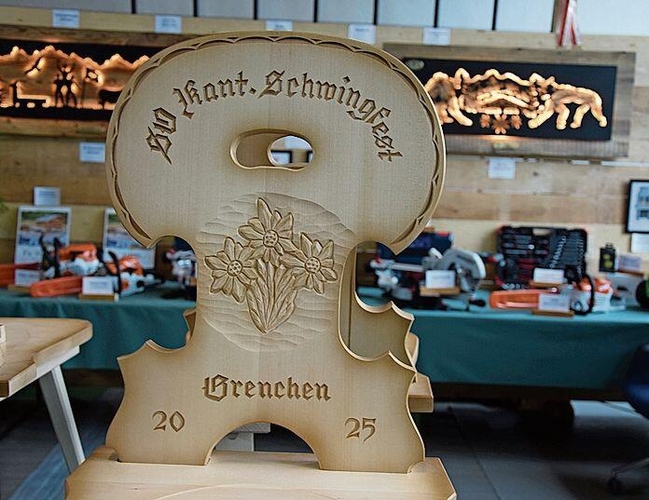 Der Grenchner Gabentempel besticht mit seiner Vielfalt, Originalität und Reichhaltigkeit wie an jedem anderen Schwingfest.
         
         
            
               Bild: Daniel Martiny