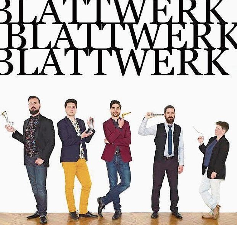 Das Bläserensemble BlattWerk Quintett tritt am Sonntag in einer Woche im Girardsaal im Bachtelen auf. Foto: zvg