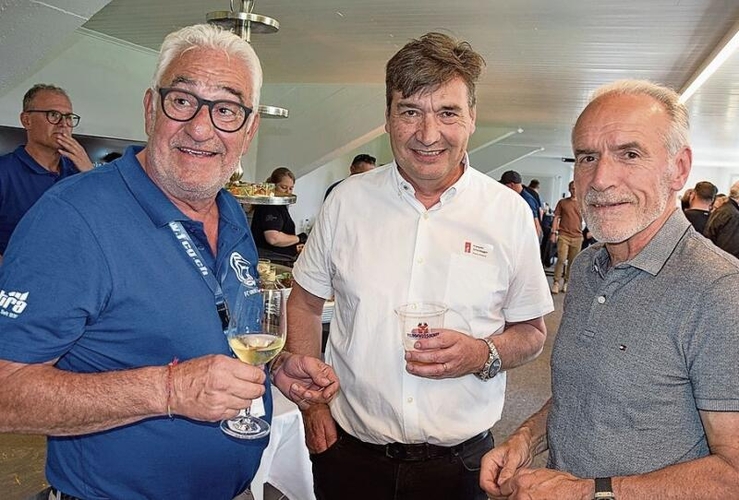 Scheinen gute Gespräche zu haben: Marcel Bolliger, François Scheidegger und «Bidu» Zaugg (von links).