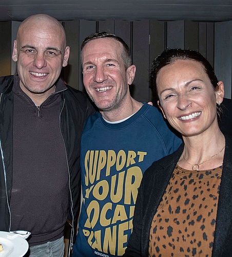 Maurizio Libertini, Marc Scheurer und Sabrina Scheurer.