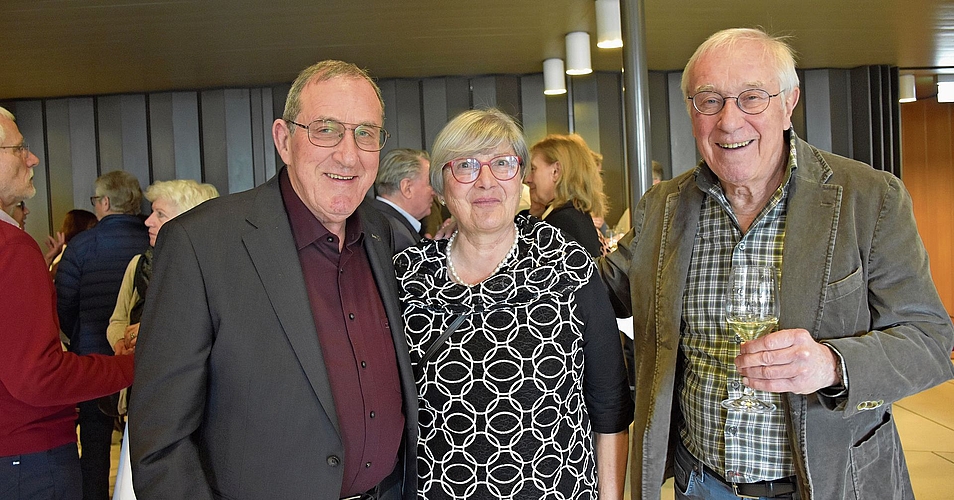«Es war einfach nur schön!»: Heinz Lobsiger (link) sowie Esther und Peter Schär sind sich da völlig einig. 