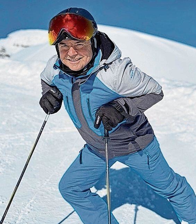 Silvio Bertini im (Winter-)Element und auf den Ski.Foto: Familienarchiv