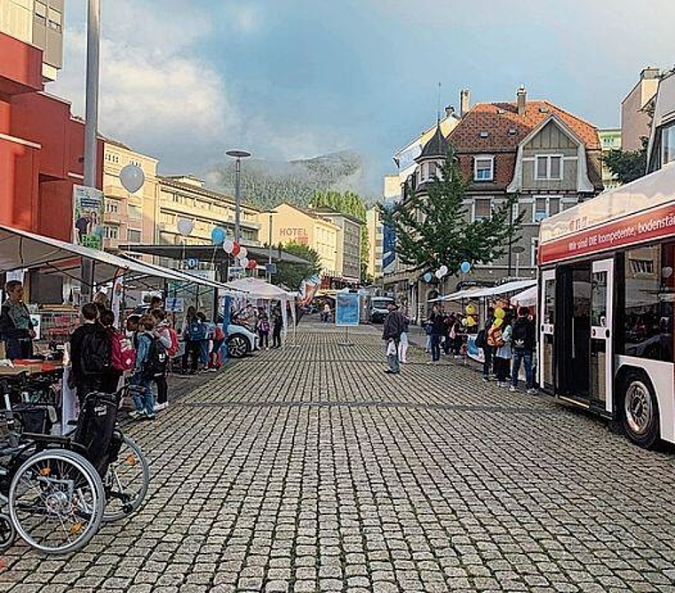 Morgen Freitag steht der Zytplatz in Grenchen mit vielen Attraktionen ab
8 Uhr ganz im Zeichen des Mobilitätstages 2023.