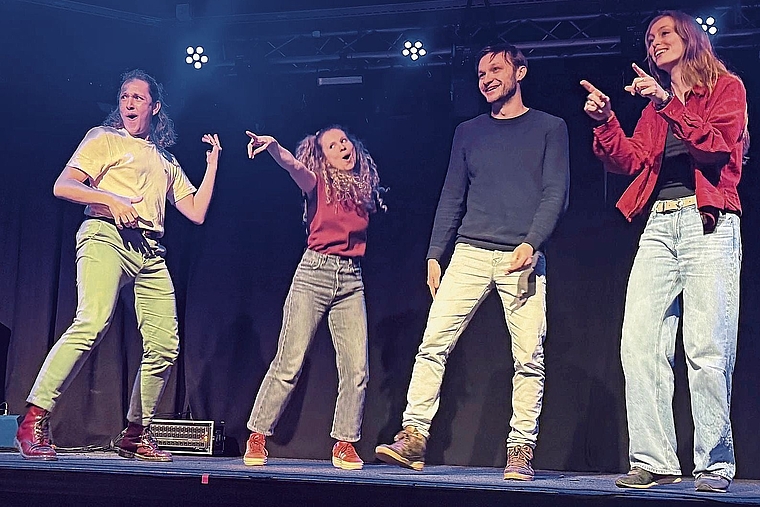 Szenenausschnitt aus dem Musical-Konzert mit dem Grenchner Sänger und Schauspieler Tom Muster. Bild: zvg