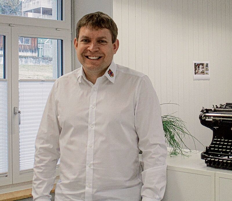 David Löffel, Leiter Präsidiales in Pieterlen, gefällt der Kontakt zu unterschiedlichen Menschen.