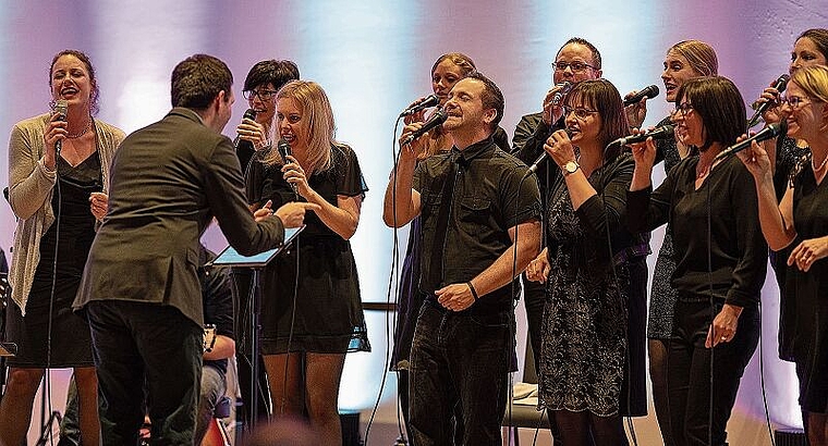 Die Formation «Generation G» sorgt mit Gospelmusik für Gänsehaut-Feeling.