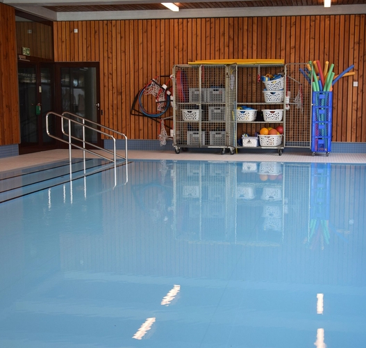 Auch das Lernschwimmbecken wurde total saniert und bietet neu mehr Möglichkeiten für den Schwimm-unterricht.Bilder: Daniel Martiny