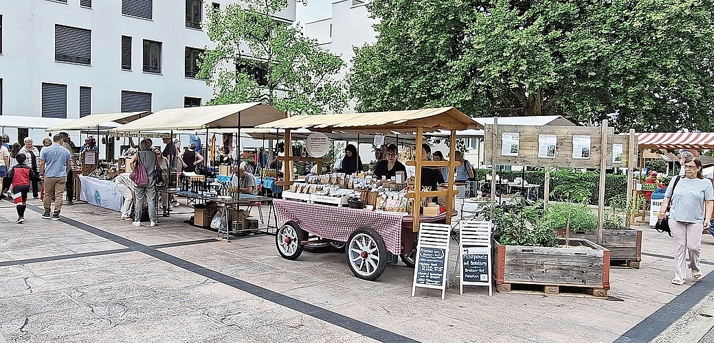 Klein und fein – so präsentiert sich der Herbstmarkt in Pieterlen im Zentrum des Seeländer Dorfes. Klein und fein – so präsentiert sich der Herbstmarkt in Pieterlen im Zentrum des Seeländer Dorfes.