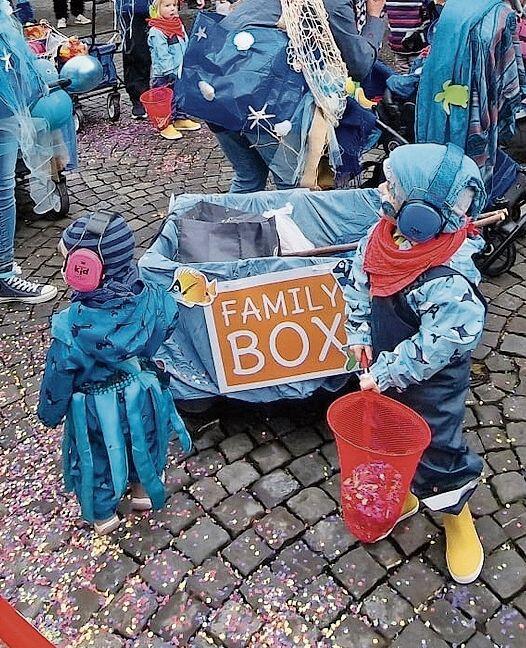 Mitglieder der Family Box zeigten sich an der Fasnacht sehr aktiv.Bilder: zvg