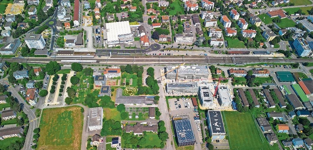 Die Drohnenaufnahme zeigt das Masterplan-Gebiet des Bahnhof Süd. Bilder: Oliver Menge Die Drohnenaufnahme zeigt das Masterplan-Gebiet des Bahnhof Süd. Bilder: Oliver Menge