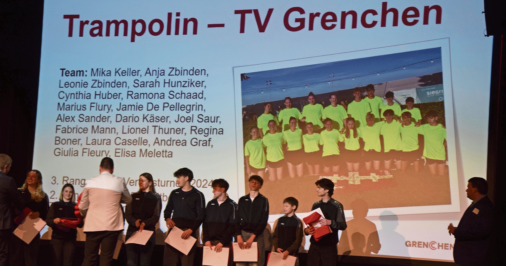 Stets eine grosse Delegation stellt der TV Grenchen mit seinen Trampolin-Sportlern.