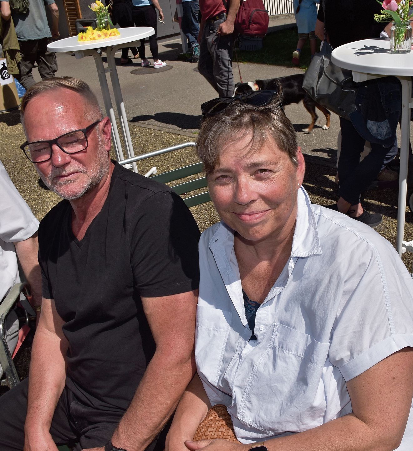 Richtig, auch die beiden sagen: «Ein Tag zum Strahlen»: Carmen Irniger und Roger Bourquin. 