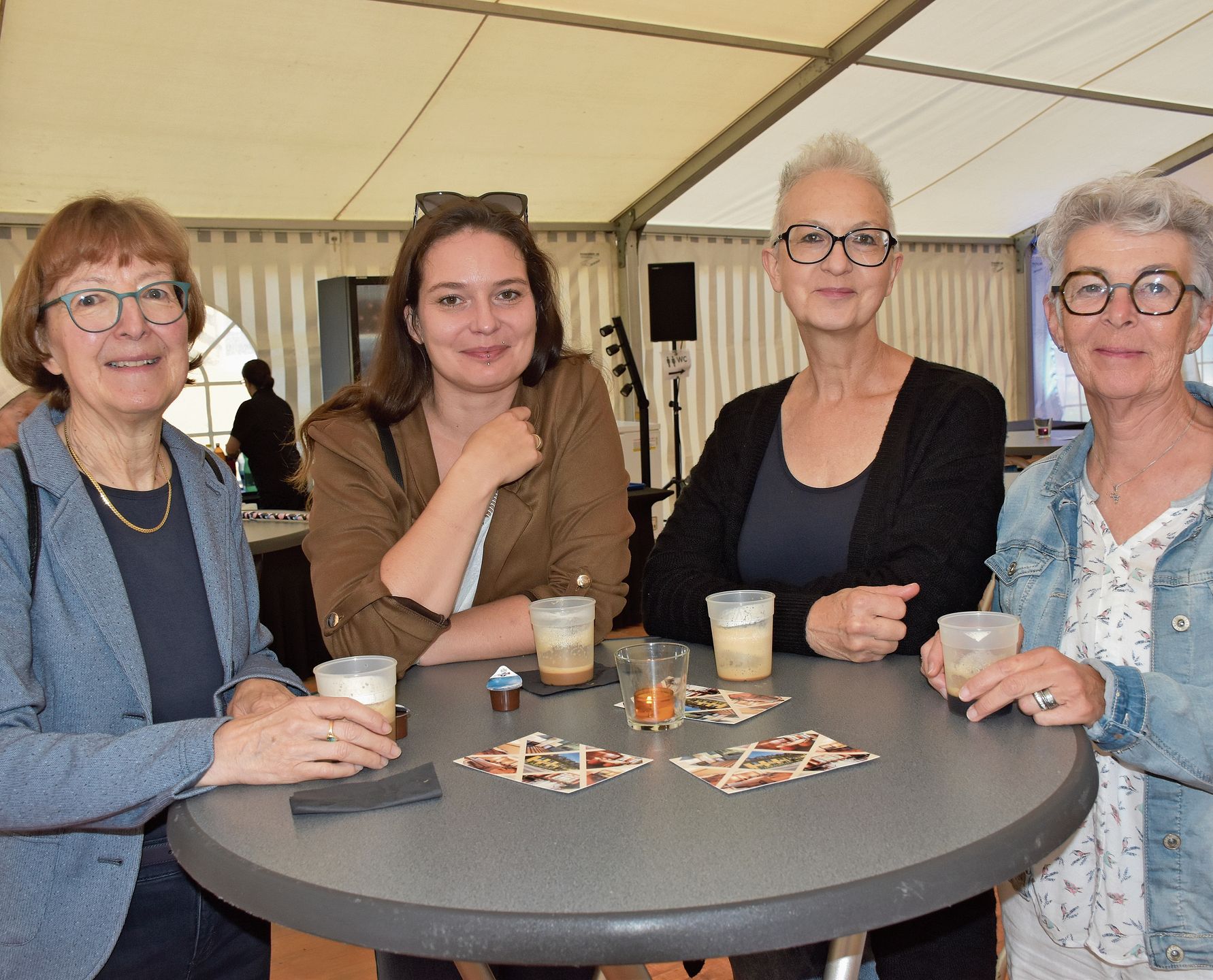 Gut gelaunte Frauenrunde mit (von links): Beatrice Ris, Veronika Sutter, Myrta Sutter (alle Grenchen) und Karin Affolter (Bettlach). 